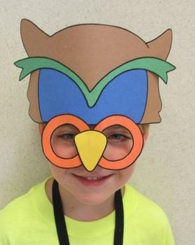 Halloween Autumn Owl Sentence Strip Mask by Tracy Parker | TPT