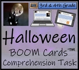 Halloween BOOM Cards™ Comprehension Activity | 3rd Grade &