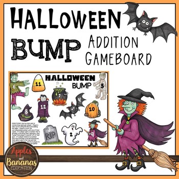 Preview of Halloween Bump - Addition Math Game