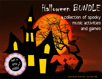 Preview of Halloween BUNDLE ~ 13 spooky music activities & games