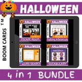 Halloween BUNDLE 4 in 1 - Boom Cards Distance Learning NO PRINT