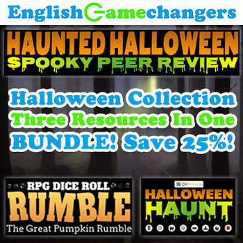 Preview of Halloween BUNDLE: Reverse Escape Room, Essay Writing, & Peer Review Activities!