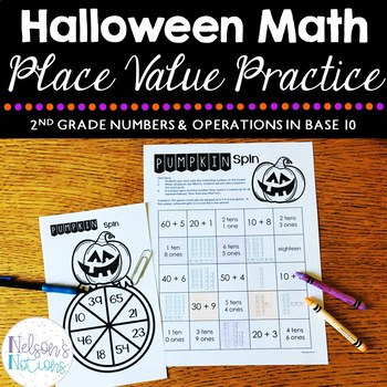 halloween math centers 2nd grade place value games by