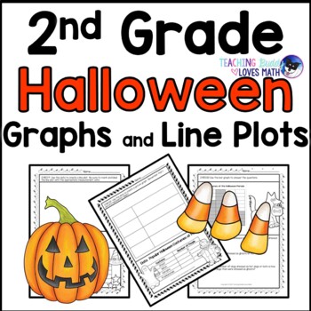 Preview of Halloween Bar Graphs Picture Graphs and Line Plots 2nd Grade