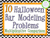 Halloween Bar Modeling Word Problems - Multiplicative Comparison