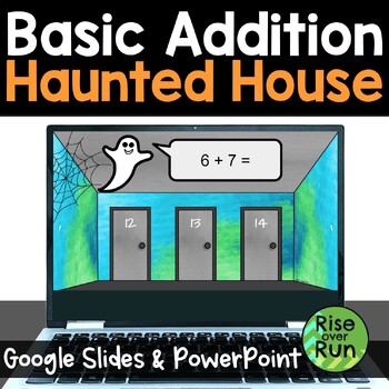 Preview of Halloween Basic Addition Escape Activity for Google Slides