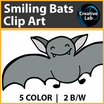 Preview of FREE - Smiling Bats Clip Art