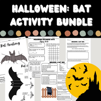 Preview of Halloween Bat Exploration Bundle: Math, Science, and Reading Activities