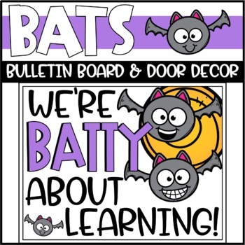 Preview of Halloween Bats Bulletin Board or Door Decoration