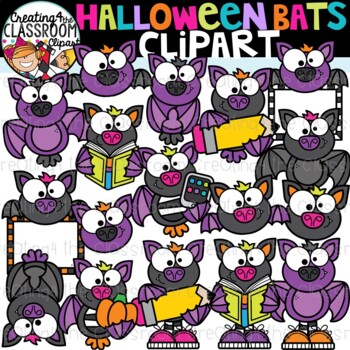 Preview of Halloween Bats Clipart {Halloween Clipart}