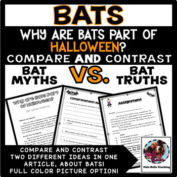 Preview of Halloween Compare and Contrast Bats