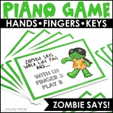 Halloween Beginning Piano Keys Music Game: Zombie Says