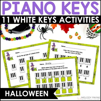 Piano Key Puzzles Beginning Piano Game for Piano Lessons - Melody Payne -  Music for a Lifetime