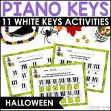 Piano Keyboard Music Worksheets & Activities - Halloween P