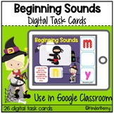 Halloween Beginning Sounds Interactive Google Classroom