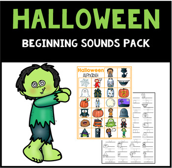Halloween Beginning Sounds Pack by LoveMariel | Teachers Pay Teachers