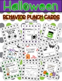 Halloween Behavior Punch Cards