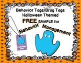 Halloween Behavior Tag FREE