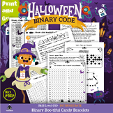 Halloween Binary Code-Crafting Bracelet using Binary Code,