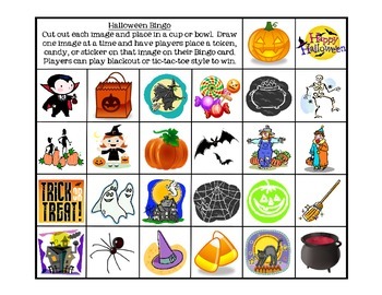 Halloween Bingo by Elizabeth Connor | TPT