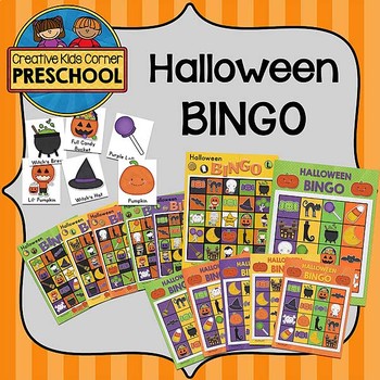 Halloween Bingo by Creative Kids Corner Preschool | TPT