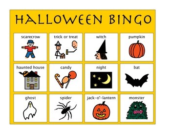 Halloween Bingo by Lucky Duck Speech Therapy | Teachers Pay Teachers