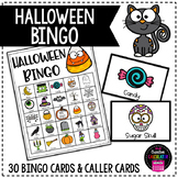 Halloween Bingo - 30 Unique Bingo Cards