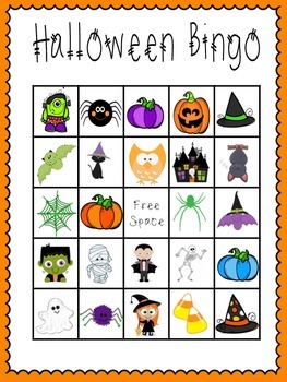 Preview of Halloween Bingo (30 different cards & calling cards included!)