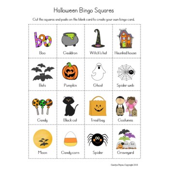 Halloween Bingo by Carolyn Payne | Teachers Pay Teachers