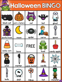 Halloween Bingo by Emily Ames | Teachers Pay Teachers