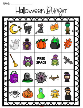 Halloween Bingo by Teacher Tales of Miss Smith | TpT
