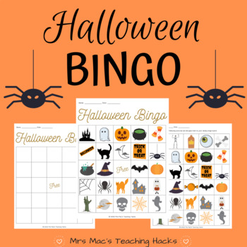 Halloween Bingo by Mrs Mac's Teaching Hacks | TPT