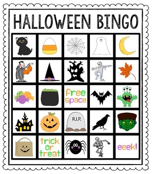 Halloween Bingo by Kids and Coffee | TPT