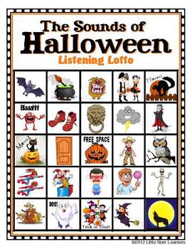 Preview of Halloween Bingo AND Halloween Sound Effects