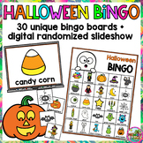 Halloween Bingo Activity Game with Digital Randomized Slideshow
