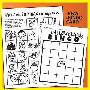 Halloween Bingo Activity with bonus Rewards Cards by Prime and Pi