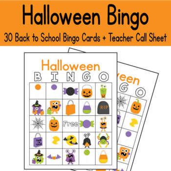 Halloween Bingo Cards by Mary Martha Mama | TPT
