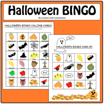 Halloween Activities--Bingo Cards--Printable! Great for Halloween Party!