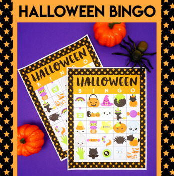 Halloween Bingo Cards - Set of 6 by Kidos Learning and Fun | TpT