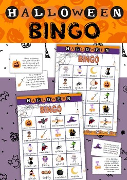 Preview of Halloween Bingo Game.