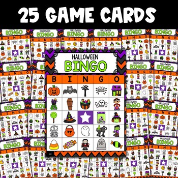 Halloween Bingo Game by MsKinderhop | Teachers Pay Teachers