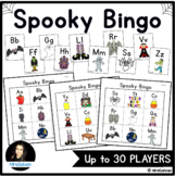 Halloween Bingo Game Alphabet Bingo Spooky