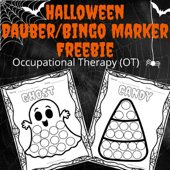 Preview of Halloween Bingo Maker Dauber Occupational Therapy (OT) Freebie