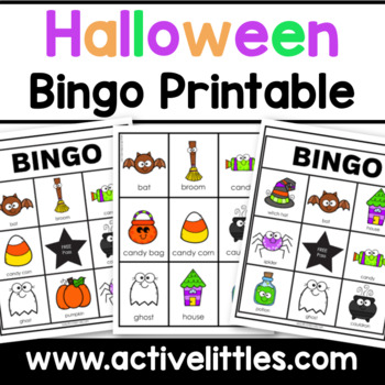 Preview of Halloween Bingo Printable for Toddlers and Preschool