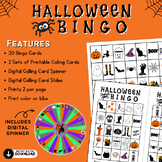 Halloween Bingo with Printable Cards and Digital Spinner b