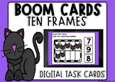 Halloween Black Cat Count To 10 Ten Frame Boom Cards™ Dist