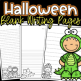 Halloween Blank Writing Pages