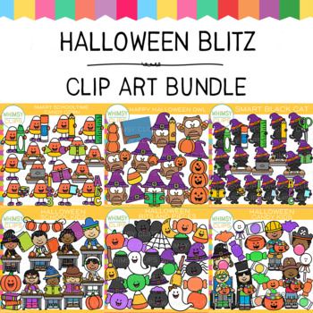 Preview of Halloween Blitz Clip Art Bundle