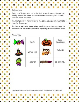 Halloween Board Game by Grumpy Dumpling | Teachers Pay Teachers