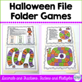 Halloween Board Games | Decimals Fractions Factors Multiples
